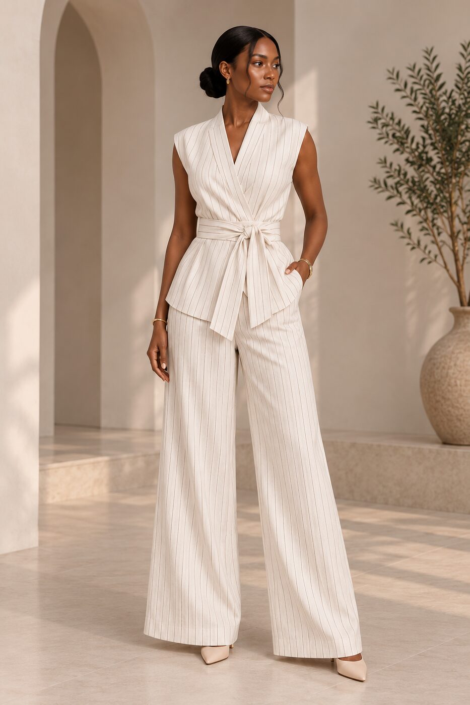 Apricot Chite Set — front view