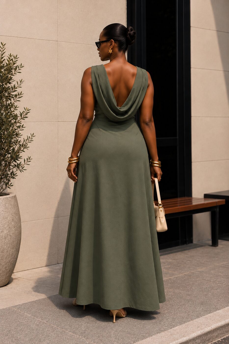 THE SAGE DRESS — back view